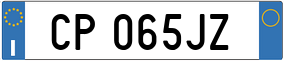 Truck License Plate